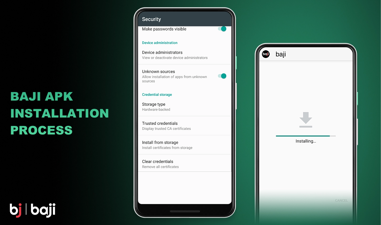 Baji APK انسٹال کرنے کا عمل کسی دوسرے اینڈرائیڈ ایپ کو انسٹال کرنے سے مختلف نہیں ہے۔