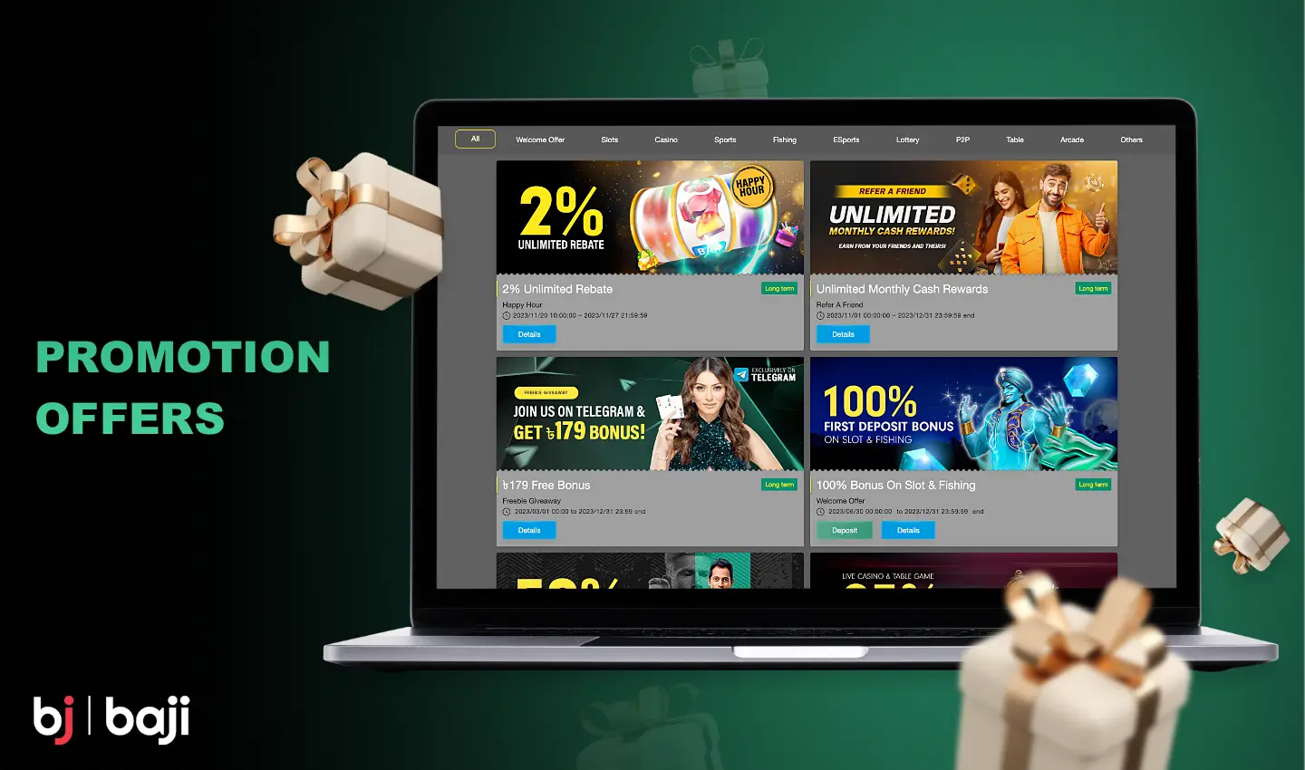 Promotions at Baji999 allow you to get extra bonuses for both new and existing players from Bangladesh